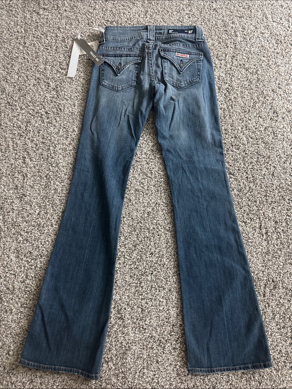 NWT Hudson Signature Bootcut Jeans Flap Pocket Medium Wash Size 27 - Picture 7 of 9
